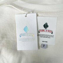 個性 定価2万 FRANKLIN MUSK・アメリカ・ニューヨーク発 半袖Tシャツ 上質 快適 通気 洗練 スウェット イラスト お洒落 日常着 サイズ2_画像8