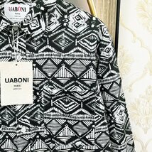 最高級EU製＆定価4万◆UABONI*Paris*長袖シャツ*ユアボニ*パリ発◆個性 薄手 吸汗速乾 総柄 ストリート アメカジ ライトアウター 2XL/52_画像6