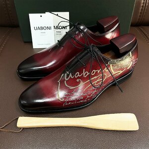  rare EU made regular price 28 ten thousand special order limited goods *UABONI* business shoes *yuaboni* high class hand made handmade hand . original leather formal gentleman 27.5.