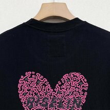 高級ヨーロッパ製※定価2万◆ブルガリア発※RISELIN 半袖Tシャツ 上質 薄手 通気 プリント 遊び心 トップス カットソー 個性 夏服 M/46_画像5