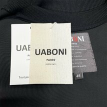 新作EU製＆定価4万◆UABONI*Paris*トレーナー*ユアボニ*パリ発◆コットン100％ 上品 快適 ロゴ スウェット カジュアル 定番 XL/50サイズ_画像8