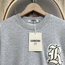 ★★個性EU製＆定価4万◆UABONI*Paris*トレーナー*ユアボニ*パリ発◆米国産コットン100％ ソフト カシューナッツ柄 ict プルオーバー 2XL_画像3