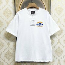 個性EU製＆定価2万◆UABONI*Paris*半袖Tシャツ*ユアボニ*パリ発◆コットン100％ 吸汗 ソフト 快適 遊び心 アメカジ ストリート 街着 2XL_画像2