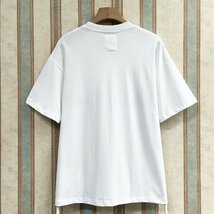 高級 定価2万 FRANKLIN MUSK・アメリカ・ニューヨーク発 半袖Tシャツ 上質 個性 英字柄 アメカジ トップス 日常 ユニセックス サイズ1_画像2