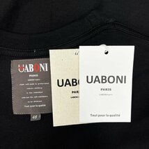 高級EU製＆定価2万◆UABONI*Paris*半袖Tシャツ*ユアボニ*パリ発◆コットン100％ 吸汗 薄手 個性 カットソー モノグラム Bearbrick M/46_画像8