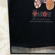 高級EU製＆定価2万◆UABONI*Paris*半袖Tシャツ*ユアボニ*パリ発◆コットン100％ 吸汗 薄手 個性 カットソー モノグラム Bearbrick M/46_画像7