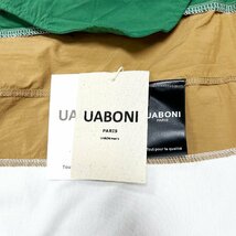 新作EU製＆定価2万◆UABONI*Paris*半袖Tシャツ*ユアボニ*パリ発◆快適 吸汗 速乾 異素材 切替 カットソー スウェット 個性 リラックス L_画像9