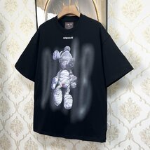 個性EU製＆定価2万◆UABONI*ユアボニ*半袖Tシャツ*フランス*パリ発◆コットン100％ 通気 ゆったり キャラクター クマ カットソー 夏 2XL_画像10