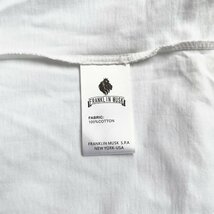 定番 定価2万 FRANKLIN MUSK・アメリカ・ニューヨーク発 半袖Tシャツ 綿100％ お洒落 英字 バラ カットソー 日常 ユニセックス サイズ1_画像8