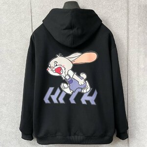  piece .* Parker regular price 4 ten thousand *Emmauela* Italy * milano departure * cotton 100% easy ventilation . sweat rabbit pattern tops pretty autumn winter L/48 size 