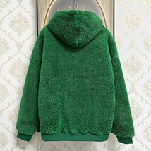 人気EU製＆定価5万◆UABONI*Paris*パーカー*ユアボニ*パリ発◆上質ミンク/カシミヤ混 柔らかい ふわふわ 快適 プルオーバー 個性 L/48_画像2