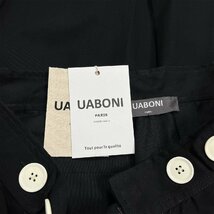 最上級EU製＆定価5万◆UABONI*ユアボニ*ワイドパンツ*フランス*パリ発◆上品 綿100％ 通気 ゆったり 快適 無地 レジャー 普段着 M/46_画像7