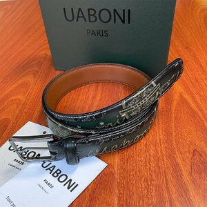 ..EU made regular price 9 ten thousand *UABONI*yuaboni* illusion. pa tea n* belt * hand . Golden adjustment possibility car fs gold original leather suit business gentleman for 