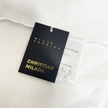 定価2万★christian milada・ミラノ発・半袖Tシャツ★コットン100％ 人気 薄手 個性 クリスマス トップス カットソー プレゼント 2XL/52_画像9