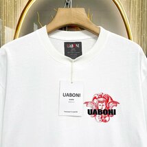 高級EU製＆定価2万◆UABONI*Paris*半袖Tシャツ*ユアボニ*パリ発◆上質 通気 薄手 個性 キューピッド カットソー ユニセックス 夏 2XL/52_画像3