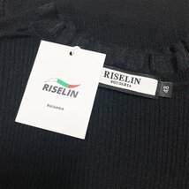 最高級ヨーロッパ製※定価2万◆ブルガリア発※RISELIN タンクトップ 薄手 レース 透かし ニット トップス 着痩せ レディース 夏 L/48サイズ_画像8