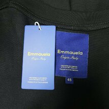 高級・半袖Tシャツ 定価2万◆Emmauela・イタリア・ミラノ発◆上品 吸汗 快適 ロボット 遊び心 手描き風 トップス カジュアル M/46サイズ_画像9