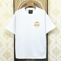 人気EU製＆定価2万◆UABONI*ユアボニ*半袖Tシャツ*フランス*パリ発◆コットン100％ 薄手 吸汗 通気 遊び心 可愛い カットソー 日常 XL/50_画像2