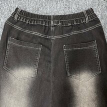 個性ヨーロッパ製※定価5万◆ブルガリア発※RISELIN デニムパンツ ジーンズ ゆったり 快適 ヴィンテージ加工 ストリート ボトムス 人気 2XL_画像4