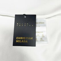 定価4万★christian milada・ミラノ発・トレーナ★コットン100% 上品 薄手 快適 柔らかい 丸首 スウェット プルオーバー 普段着 M/46サイズ_画像10