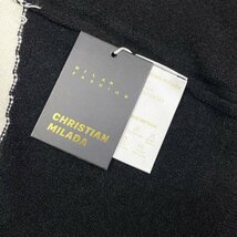 定価5万★christian milada・ミラノ発・セーター★上品 保温 ソフト 切替 ニット トップス キレイめ 着痩せ エレガント レディース M/36_画像9