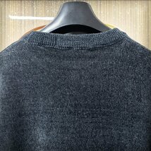 ★★最高峰EU製＆定価5万◆UABONI*Paris*セーター*ユアボニ*パリ発◆カシミヤ100％ 裏起毛 防寒 保温 高級刺繍 シンプル カジュアル L/48_画像4