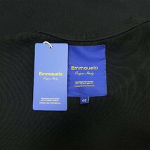 高級・半袖Ｔシャツ 定価2万◆Emmauela・イタリア・ミラノ発◆綿100％ 通気 吸湿 耐久 上品 ロゴ 英字 カットソー スウェット 絶賛 春夏 L_画像10