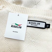 高級ヨーロッパ製※定価5万◆ブルガリア発※RISELIN カーディガン ウール混 キラキラ ラインストーン ニット かわいい レディース M/46_画像9