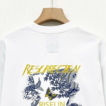 最上級ヨーロッパ製※定価2万◆ブルガリア発※RISELIN 半袖Tシャツ 上品 通気 薄手 イラスト カットソー スウェット レトロ 男女兼用 M/46_画像4