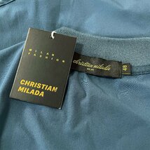 定価2万★christian milada・ミラノ発・半袖Tシャツ★薄手 速乾 涼しい シンプル 無地 洗練 プルオーバー トップス カジュアル 夏服 XL_画像9