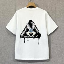 人気・半袖Tシャツ 定価2万◆Emmauela・イタリア・ミラノ発◆上級 快適 吸汗 速乾 ウサギ柄 トレンド スウェット レジャー 春夏 L/48サイズ_画像1