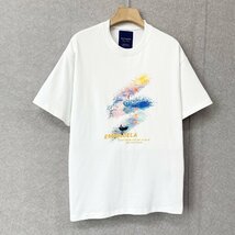 絶賛・半袖Tシャツ 定価2万◆Emmauela・イタリア・ミラノ発◆綿100％ 上質 吸汗速乾 個性 夕焼け スウェット レジャー リゾート 夏服 2XL_画像10