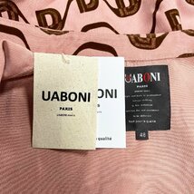 個性EU製＆定価4万◆UABONI*Paris*長袖シャツ*ユアボニ*パリ発◆上品 快適 ソフト お洒落 総柄 トップス アメカジ ユニセックス M/46サイズ_画像8