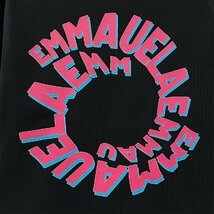 高級・半袖Ｔシャツ 定価2万◆Emmauela・イタリア・ミラノ発◆綿100％ 通気 吸湿 耐久 上品 ロゴ 英字 カットソー スウェット 絶賛 春夏 L_画像6