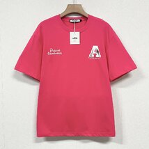 個性ヨーロッパ製※定価2万◆ブルガリア発※RISELIN 半袖Tシャツ コットン100％ 薄手 通気 オシャレ 高級刺繍 スウェット 男女兼用 夏 2XL_画像2