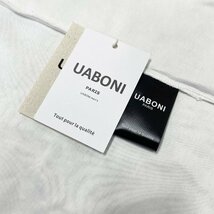 新作EU製＆定価2万◆UABONI*Paris*半袖Tシャツ*ユアボニ*パリ発◆高級 快適 薄手 キラキラ ウォッシュ加工 カットソー おしゃれ 街着 M/46_画像10