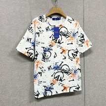 人気・半袖Tシャツ 定価2万◆Emmauela・イタリア・ミラノ発◆上級 柔らかい ストレッチ 落書き風 トップス アメカジ ストリート 個性 2XL_画像7