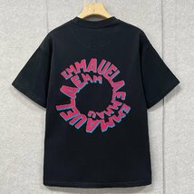 高級・半袖Ｔシャツ 定価2万◆Emmauela・イタリア・ミラノ発◆綿100％ 通気 吸湿 耐久 上品 ロゴ 英字 カットソー スウェット 絶賛 春夏 XL_画像1