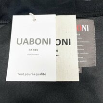 最高級EU製＆定価4万◆UABONI*Paris*パーカー*ユアボニ*パリ発◆上質コットン 個性 ゆったり 油絵 英字 スウェット ユニセックス M/46_画像8