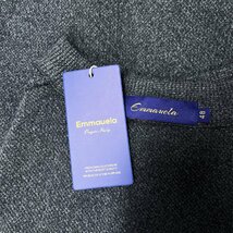 人気・セーター 定価5万◆Emmauela・イタリア・ミラノ発◆豪華ミンク/カシミヤ混 上品 暖か ソフト ニット 紳士 カジュアル M/46サイズ_画像8