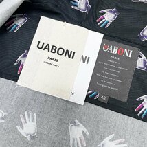 個性EU製＆定価2万◆UABONI*Paris*半袖シャツ*ユアボニ*パリ発◆綿100％ 薄手 通気 総柄 トップス オシャレ 旅行 レジャー 夏服 人気 2XL_画像9