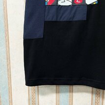人気 定価2万 FRANKLIN MUSK・アメリカ・ニューヨーク発 半袖Tシャツ 通気 ソフト 快適 イラスト 別布 刺 個性 スウェット 夏 サイズ1_画像7