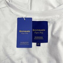 個性・タンクトップ 定価2万◆Emmauela・イタリア・ミラノ発◆コットン100％ 涼しい 薄手 きらめき スパンコール スポーツ 夏服 XL/50_画像10