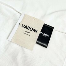 高級EU製＆定価2万◆UABONI*Paris*半袖Tシャツ*ユアボニ*パリ発◆上品 通気 吸汗 刺繍 フリンジ カットソー スウェット 個性 男女兼用XL/50_画像9