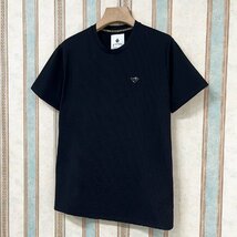 最高級 定価3万 FRANKLIN MUSK・アメリカ・ニューヨーク発 半袖Tシャツ シルク/綿混 薄手 涼しい 通気 ストレッチ性 紳士 サイズ4_画像9