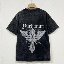 個性ヨーロッパ製※定価2万◆ブルガリア発※RISELIN 半袖Tシャツ 薄手 快適 ウオッシュ加工 ストリート ビィンテージ ゆったり オシャレ XL_画像1