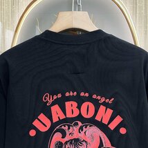 新作EU製＆定価2万◆UABONI*Paris*半袖Tシャツ*ユアボニ*パリ発◆上質 通気 薄手 個性 キューピッド カットソー ユニセックス 夏 M/46_画像4