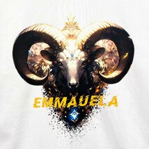 新作・半袖Tシャツ 定価2万◆Emmauela・イタリア・ミラノ発◆コットン100％ 通気 快適 おひつじ座 オシャレ トップス カッコイイ 普段着 XL_画像6