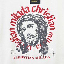 定価2万★christian milada・ミラノ発・半袖Tシャツ★上級 コットン100％ 速乾 通気 スウェット アメカジ カッコイイ スタイリッシュ L/48_画像3