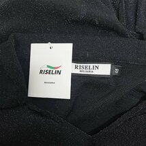 上級ヨーロッパ製※定価4万◆ブルガリア発※RISELIN トレーナー 薄手 キラキラ 透かし メッシュ 肩パッド付 着痩せ きれいめ レディース 48_画像9